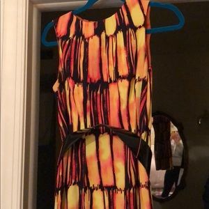 Michael Kors printed midi length dress Size 8